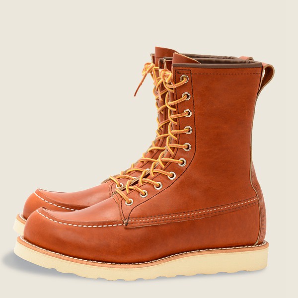 Bottes Red Wing Heritage - Classic Moc – 8-Inch Legacy Cuir - Marron - Homme 950NMASCQ